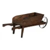 Rustic Country Flower Cart Planter for Garden Decor