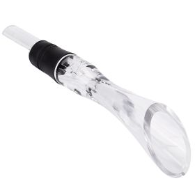 1Pc Wine Aerator Pourer Spout Decanter Spout Attachable In-Bottle Wine Drip Stopper (Option: Clear)